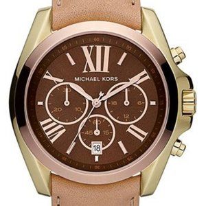 Michael Kors Women's Bradshaw Mini Chronograph Tan